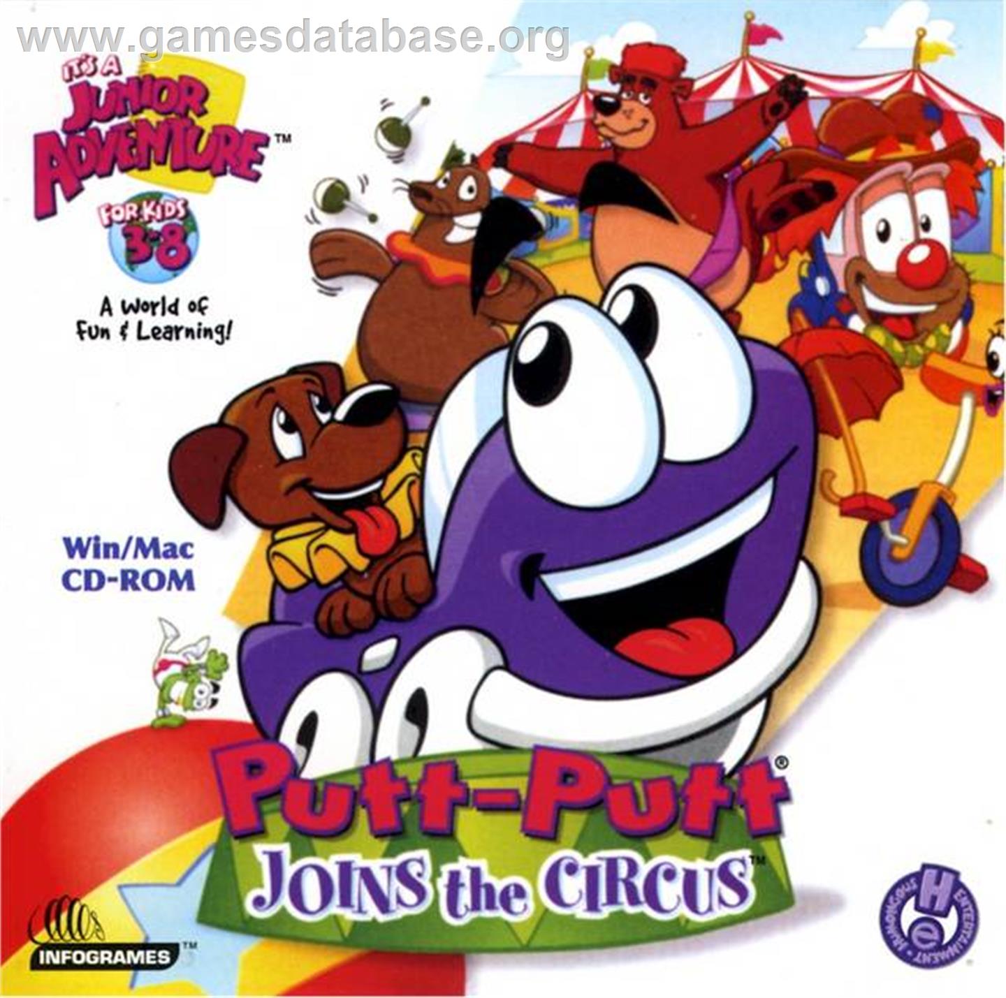 Putt-Putt Joins the Circus - Microsoft Windows - Artwork - Box