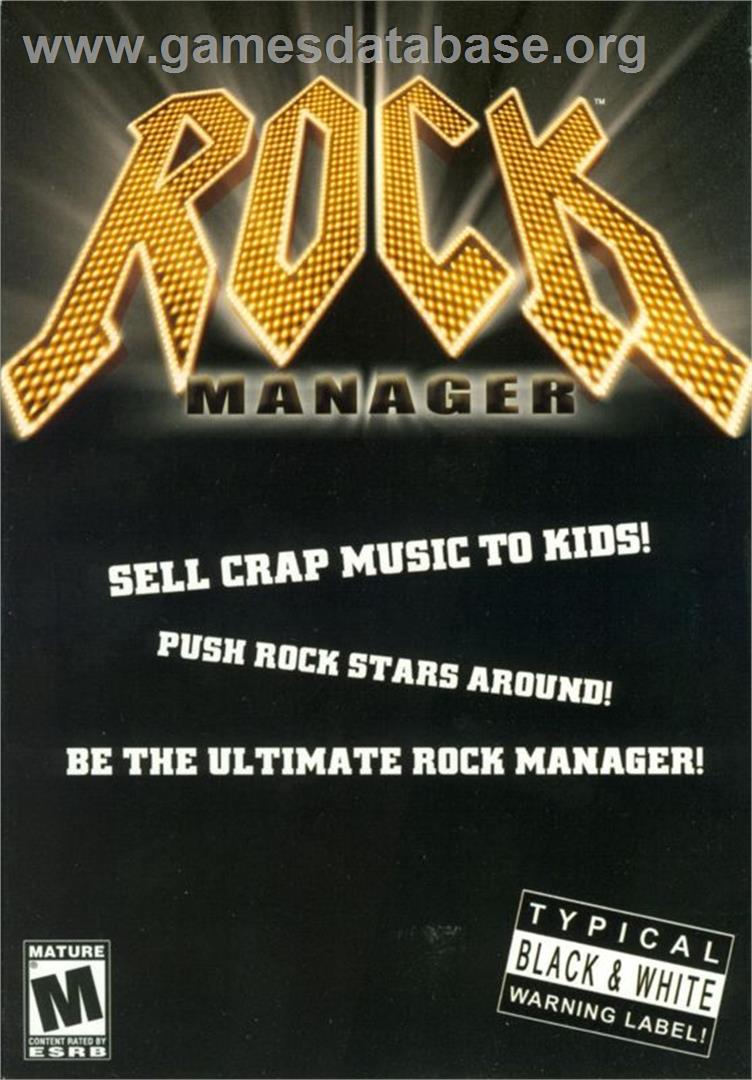 Rock Manager - Microsoft Windows - Artwork - Box