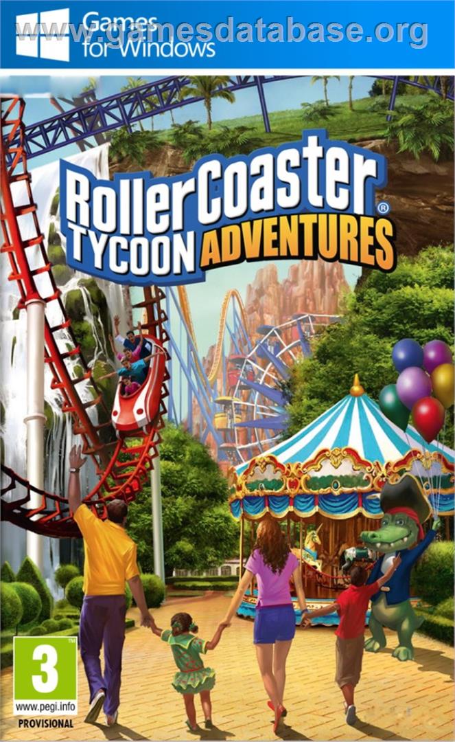 RollerCoaster Tycoon Adventures - Microsoft Windows - Artwork - Box