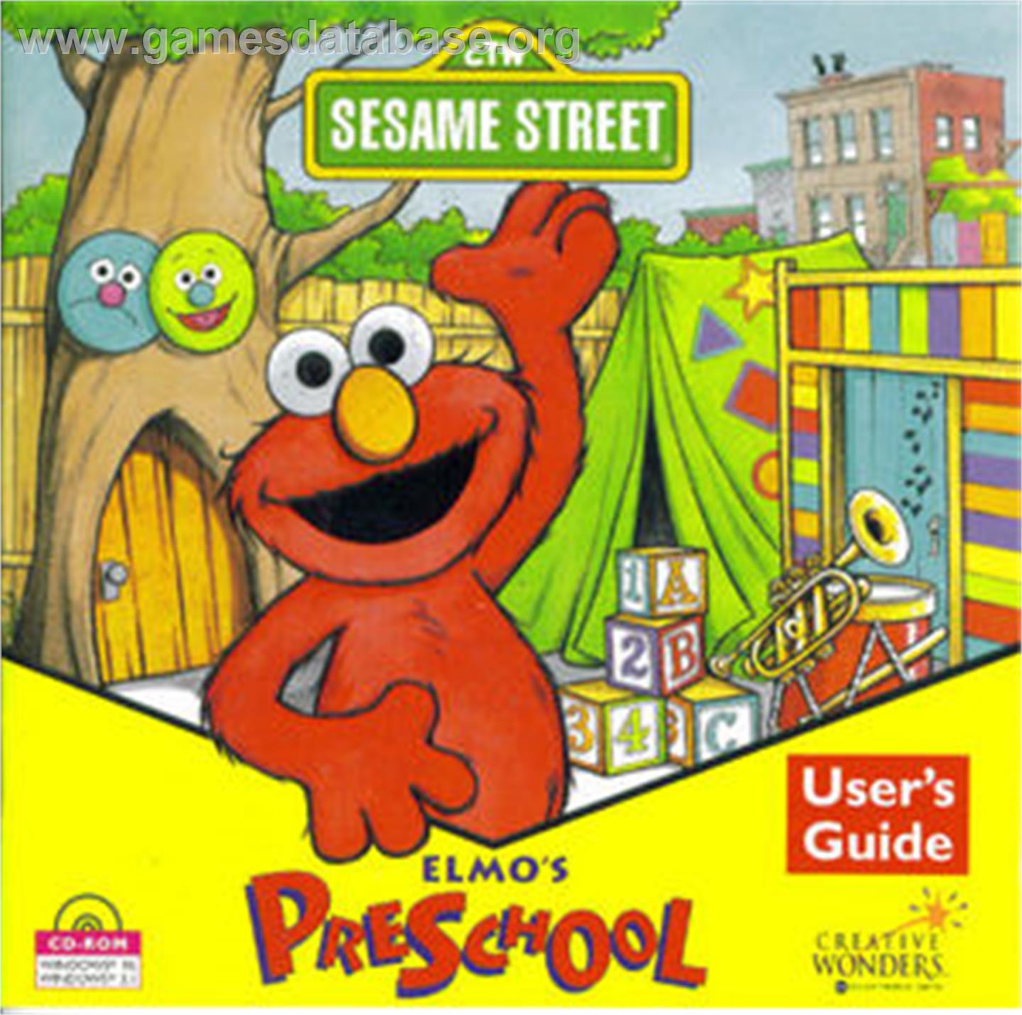 Sesame Street - Elmo's Preschool - Microsoft Windows - Artwork - Box