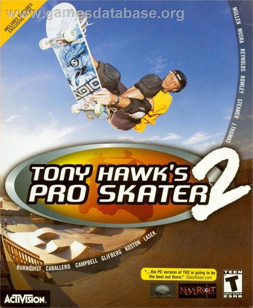 Tony Hawk's Pro Skater 2 - Microsoft Windows - Artwork - Box