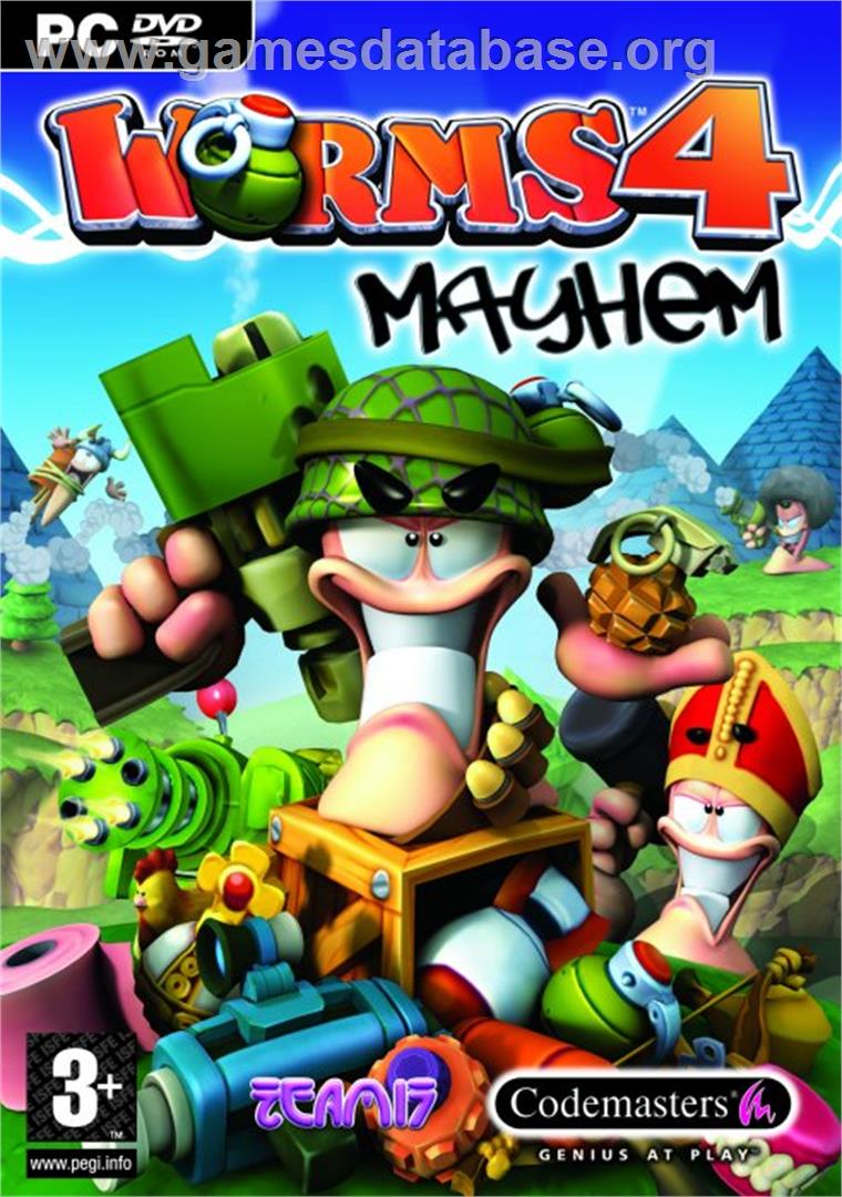 Worms 4 - Mayhem - Microsoft Windows - Artwork - Box