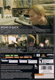 Box back cover for 007 - Quantum of Solace on the Microsoft Windows.
