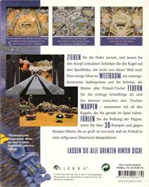 Box back cover for 3-D Ultra Pinball (Collector's Edition) on the Microsoft Windows.