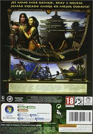 Box back cover for Age of Conan - Rise of the Godslayer on the Microsoft Windows.