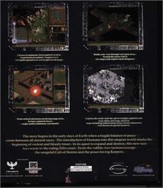 Box back cover for Age of Wonders on the Microsoft Windows.