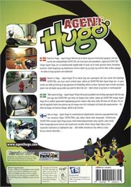 Box back cover for Agent Hugo on the Microsoft Windows.