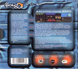 Box back cover for Archipelagos 2000 on the Microsoft Windows.