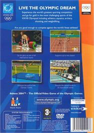 Box back cover for Athens 2004 on the Microsoft Windows.