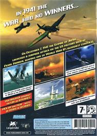 Box back cover for Attack on Pearl Harbor on the Microsoft Windows.
