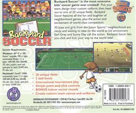 Box back cover for Backyard Football 2004 on the Microsoft Windows.