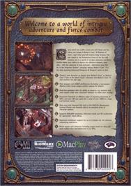 Box back cover for Baldur's Gate 2 - Shadows of Amn on the Microsoft Windows.