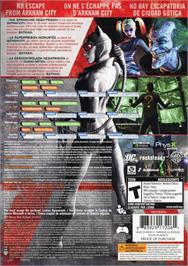 Box back cover for Batman - Arkham City on the Microsoft Windows.