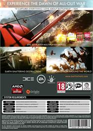Box back cover for Battlefield 1 on the Microsoft Windows.