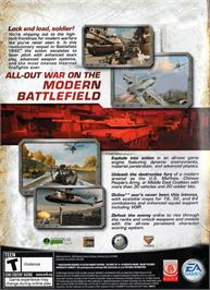 Box back cover for Battlefield 2 on the Microsoft Windows.