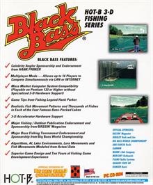 Box back cover for Black Bass on the Microsoft Windows.