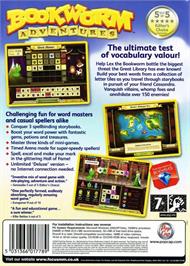 Box back cover for Bookworm Adventures on the Microsoft Windows.