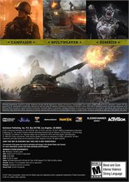 Box back cover for Call Of Duty - Wwii on the Microsoft Windows.