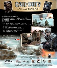 Box back cover for Call of Duty - Deluxe Edition on the Microsoft Windows.