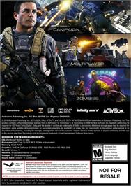 Box back cover for Call of Duty - Infinite Warfare on the Microsoft Windows.
