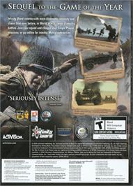 Box back cover for Call of Duty 2 (Collector's Edition) on the Microsoft Windows.