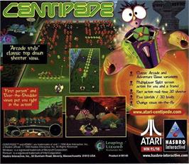 Box back cover for Centipede on the Microsoft Windows.