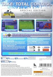Box back cover for Championship Manager 2010 (Special Edition) on the Microsoft Windows.