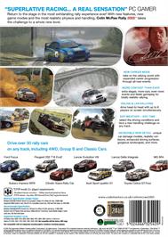 Box back cover for Colin McRae Rally 2005 on the Microsoft Windows.