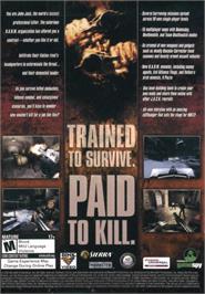 Box back cover for Contract J.A.C.K. on the Microsoft Windows.
