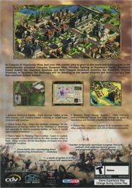 Box back cover for Cossacks 2 - Napoleonic Wars on the Microsoft Windows.