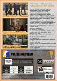 Box back cover for Counter-Strike on the Microsoft Windows.