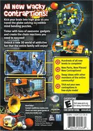 Box back cover for Crazy Machines 2 on the Microsoft Windows.