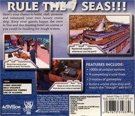 Box back cover for Cruise Ship Tycoon on the Microsoft Windows.