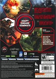 Box back cover for Crysis - Warhead on the Microsoft Windows.