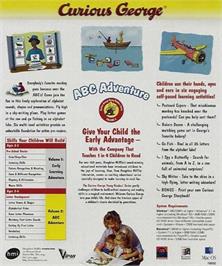 Box back cover for Curious George ABC Adventure on the Microsoft Windows.