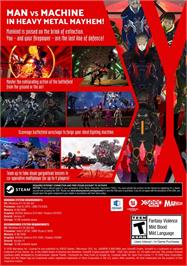 Box back cover for Daemon X Machina on the Microsoft Windows.
