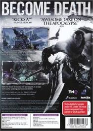 Box back cover for Darksiders 2 on the Microsoft Windows.