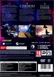 Box back cover for Devil May Cry 5 on the Microsoft Windows.