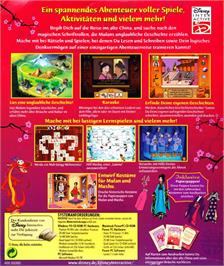 Box back cover for Disney's Animated Storybook - Mulan on the Microsoft Windows.