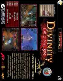 Box back cover for Divinity - Original Sin on the Microsoft Windows.