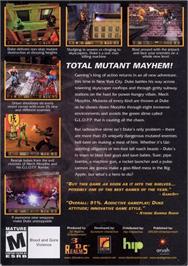 Box back cover for Duke Nukem - Manhattan Project (Limited Edition) on the Microsoft Windows.
