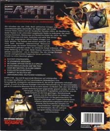 Box back cover for Earth 2140 on the Microsoft Windows.