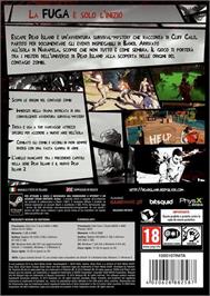 Box back cover for Escape Dead Island on the Microsoft Windows.