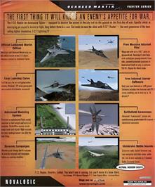 Box back cover for F-22 Raptor on the Microsoft Windows.