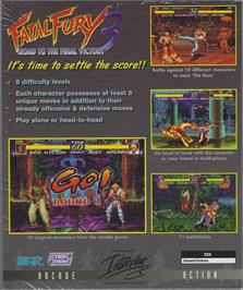 Box back cover for Fatal Fury 3 - Road to the Final Victory on the Microsoft Windows.
