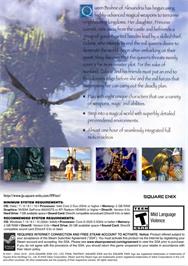 Box back cover for Final Fantasy 9 on the Microsoft Windows.