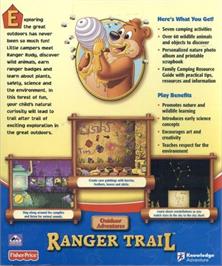 Box back cover for Fisher-Price Outdoor Adventures - Ranger Trail on the Microsoft Windows.