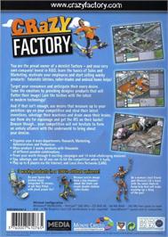 Box back cover for Gadget Tycoon on the Microsoft Windows.