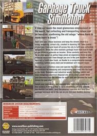 Box back cover for Garbage Truck Simulator on the Microsoft Windows.