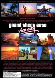 Box back cover for Grand Theft Auto - Vice City on the Microsoft Windows.
